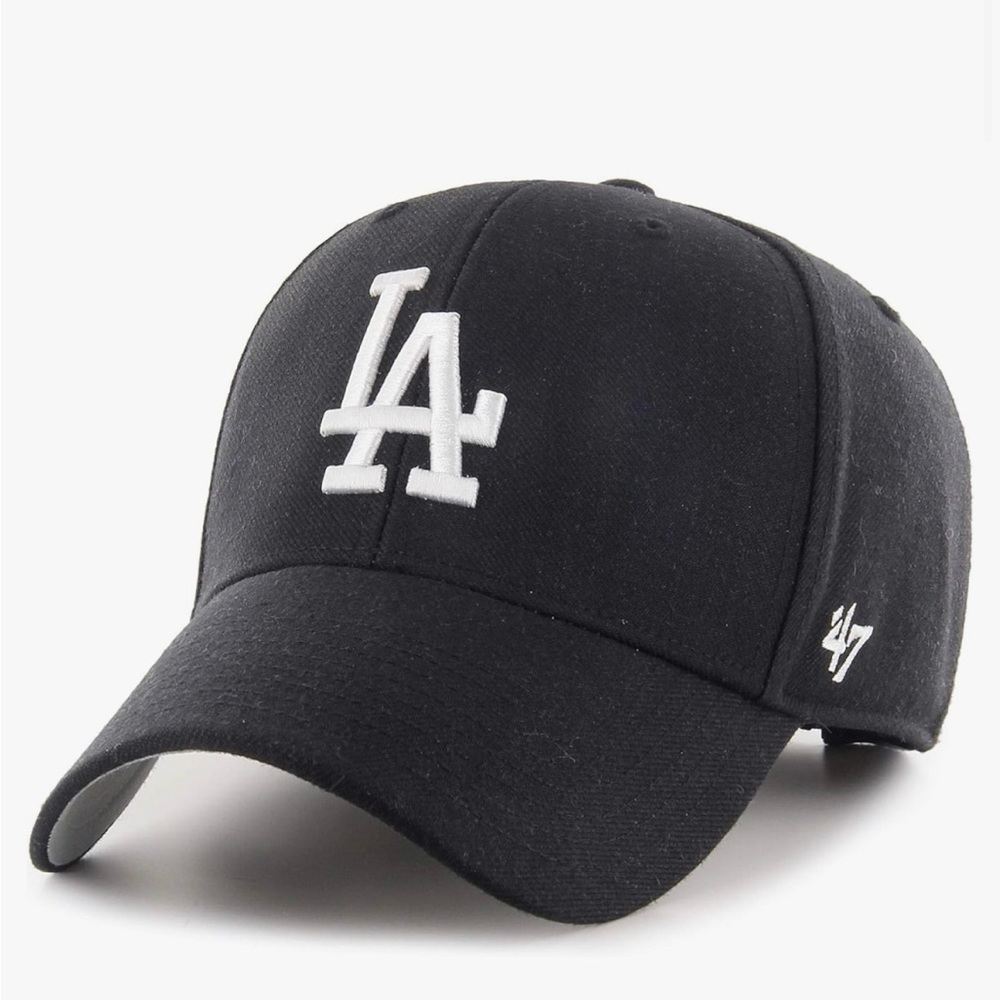 Black and white LA Dodgers Hat